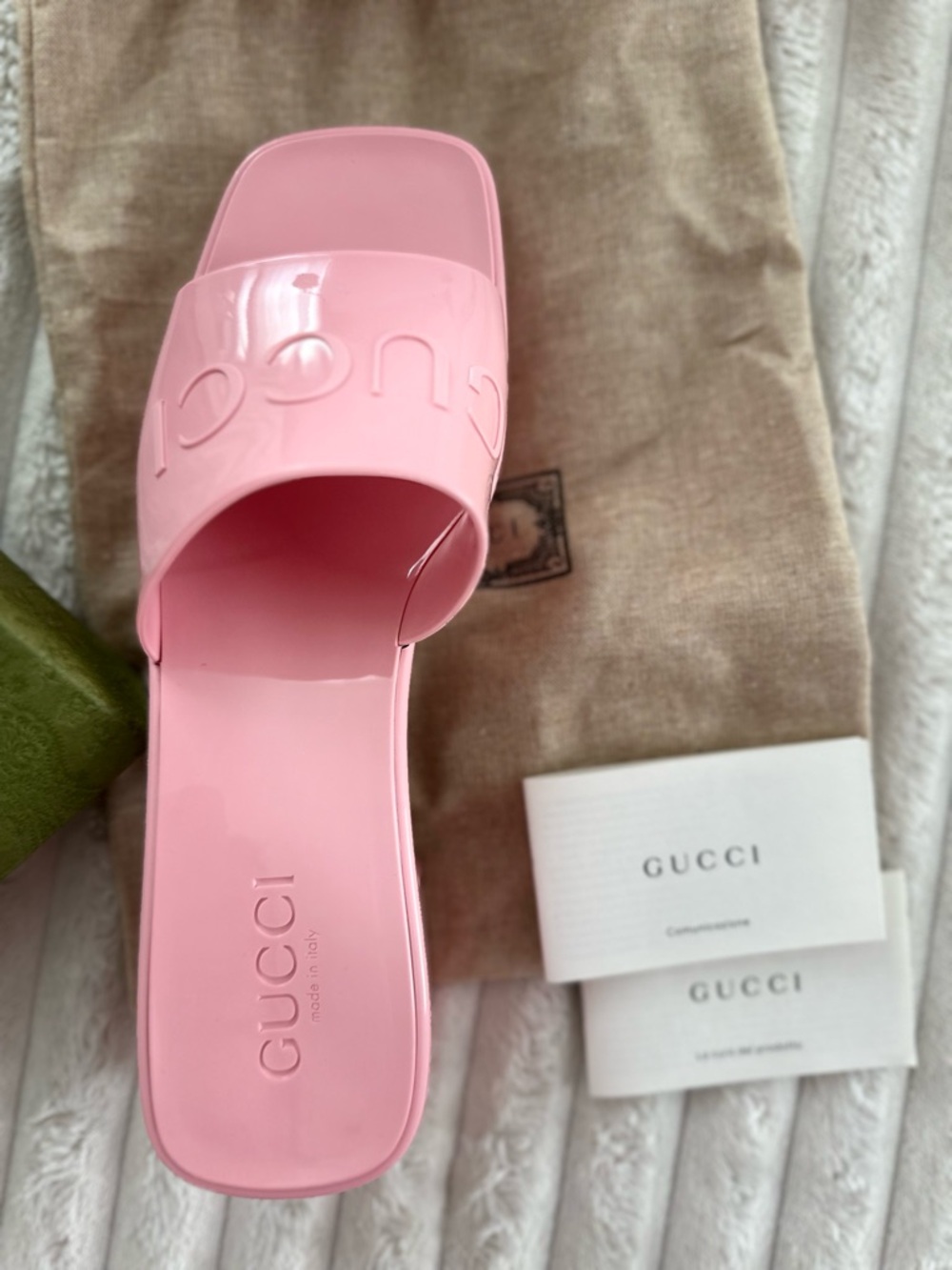 Gucci Bubblegum Pink Platform Clog Mules - Picture 2 of 7